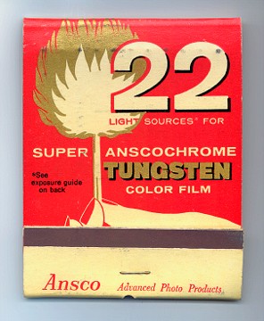 Ansco Matchbook Front Cover