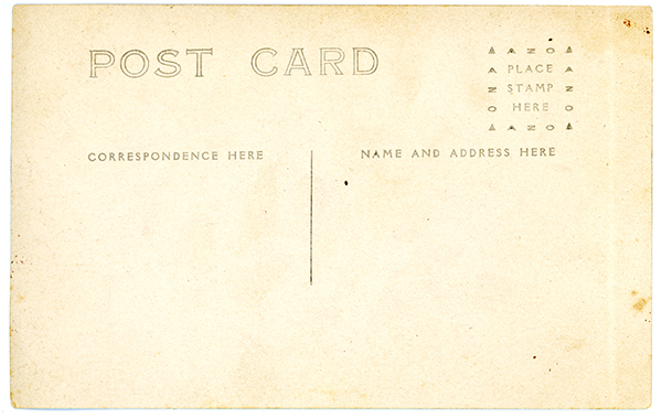 Back of Postcard